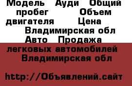  › Модель ­ Ауди › Общий пробег ­ 300 › Объем двигателя ­ 2 › Цена ­ 60 000 - Владимирская обл. Авто » Продажа легковых автомобилей   . Владимирская обл.